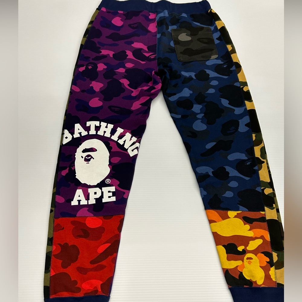 BNWT Bape Crazy Camo Swearpants